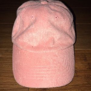 Pink Velvety baseball cap